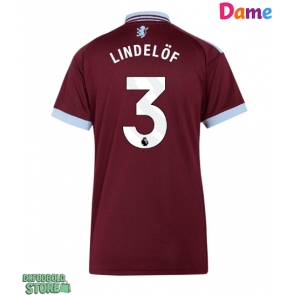Aston Villa Victor Lindelof #3 Replika Hjemmebanetrøje Dame 2026-27 Kortærmet